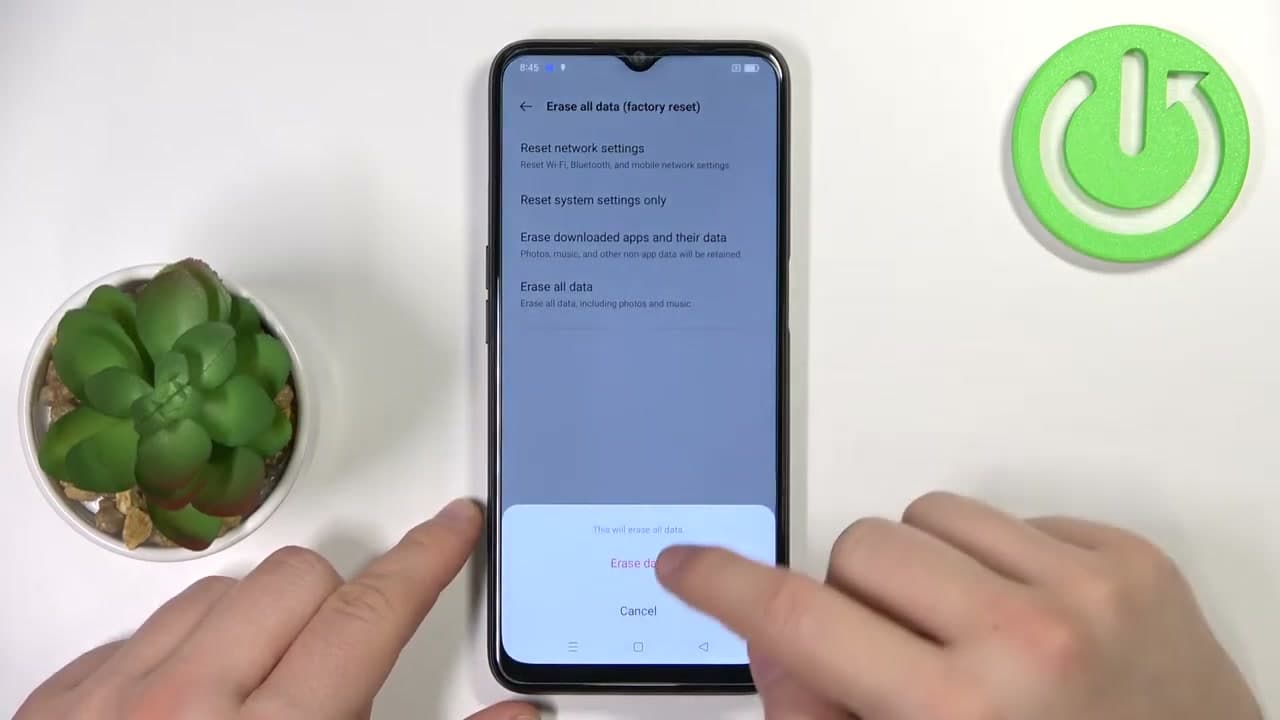 Step 6: Step 6: Enter Your PIN and Tap Erase Data One Last Time