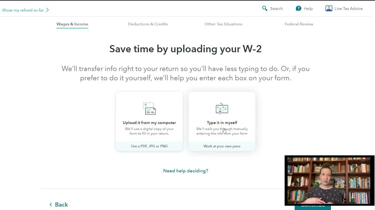 Step 4: Step 4: Enter Your Federal Tax Info