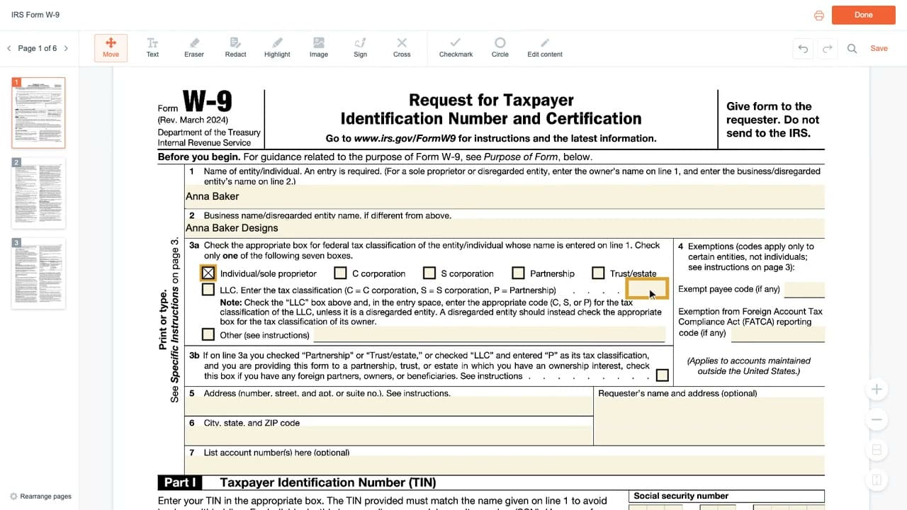 Step 3: Line 3a, Your Tax Classification - How to Fill Out a W-9, Line by Line