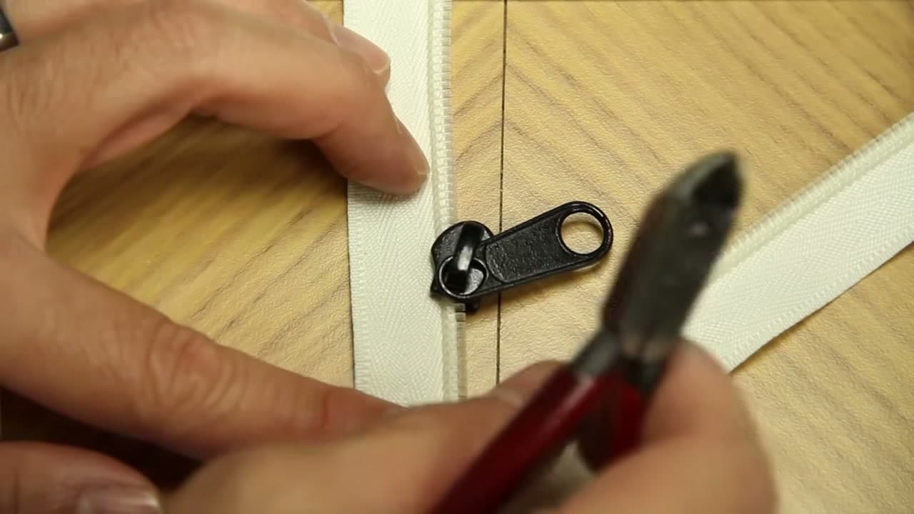 Step 3: Open the Slider a Fraction More - How to Fix a Zipper That Came Off the Track