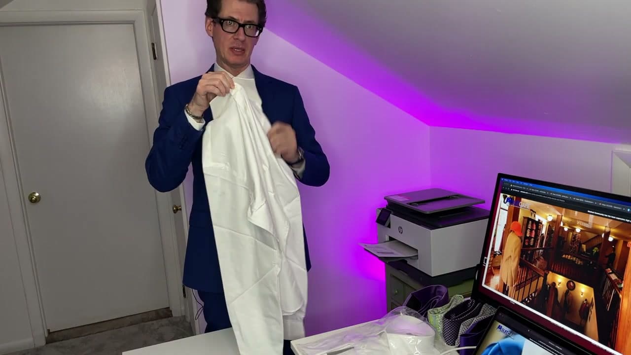 Step 1: Step 1: Start with a buttoned, smooth shirt