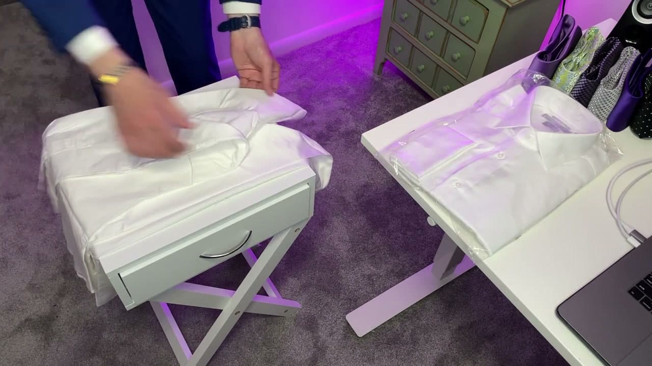 Step 4: Step 4: Fold the sleeve back down along the new edge