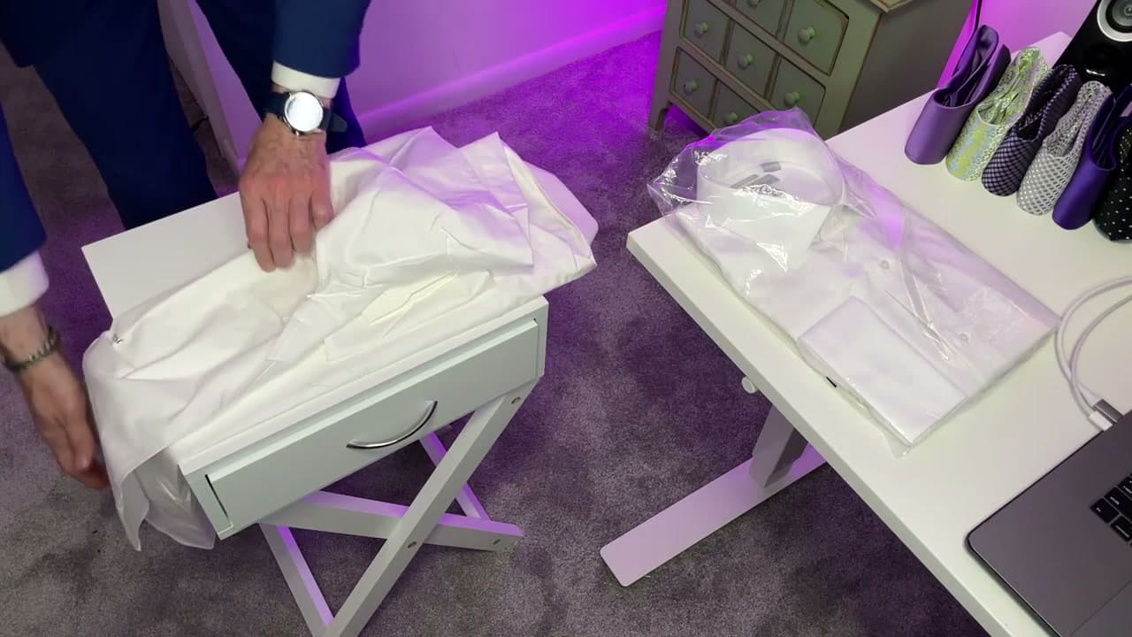 Step 6: Step 6: Fold the bottom hem up to the collar