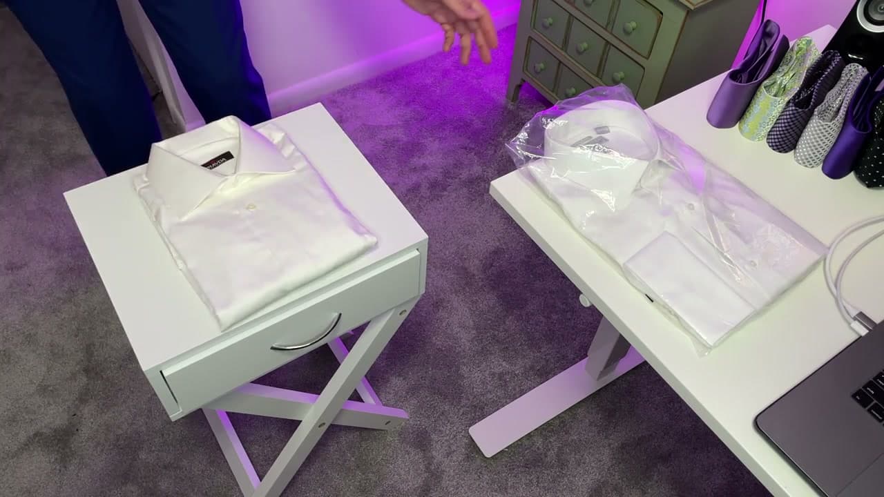 Step 7: Step 7: Flip the shirt over to reveal the finished fold