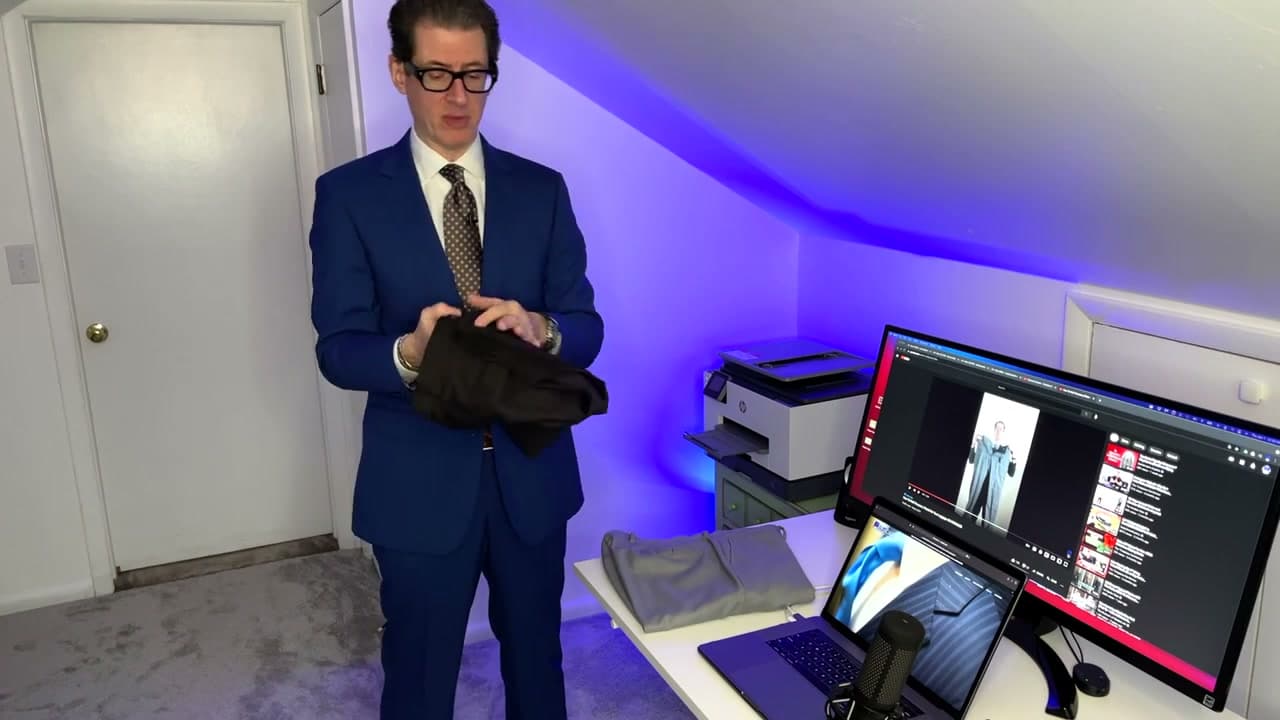 The finished result: How to Fold Dress Pants (Wrinkle-Free for Suitcase and Drawer)