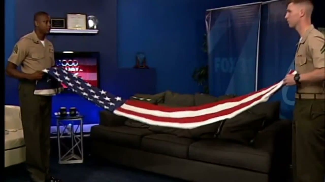 Step 1: Step 1: Hold the flag taut between two people