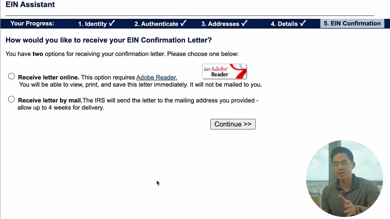 The finished result: How to Get an EIN for Your Business (Free, on IRS.gov)