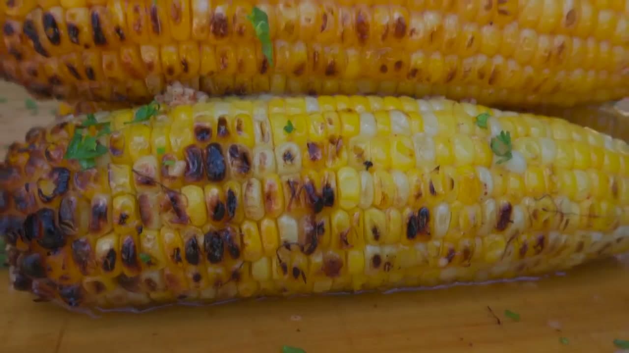 The finished result: How to Grill Corn on the Cob