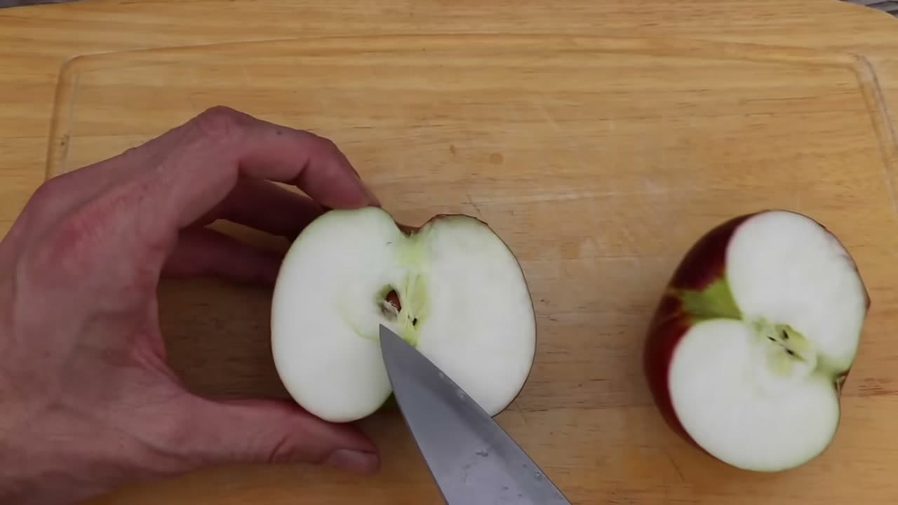 Step 1: Step 1: Cut the Apple and Collect the Seeds