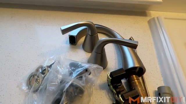 Step 1: Unpack the Faucet and Lay Out the Parts