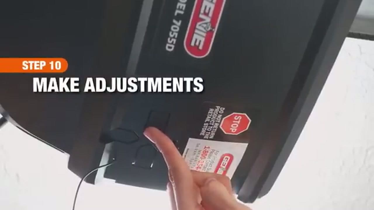 The finished result: How to Install a Garage Door Opener