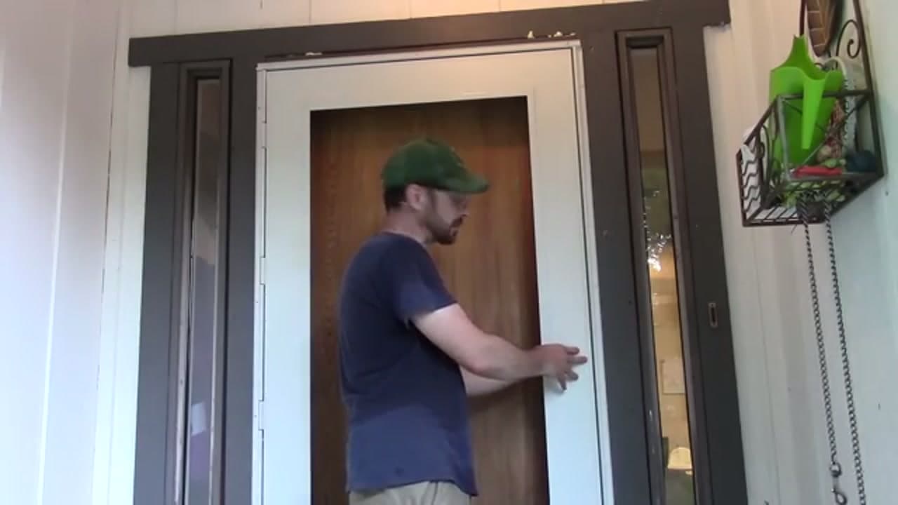 The finished result: How to Install a Storm Door