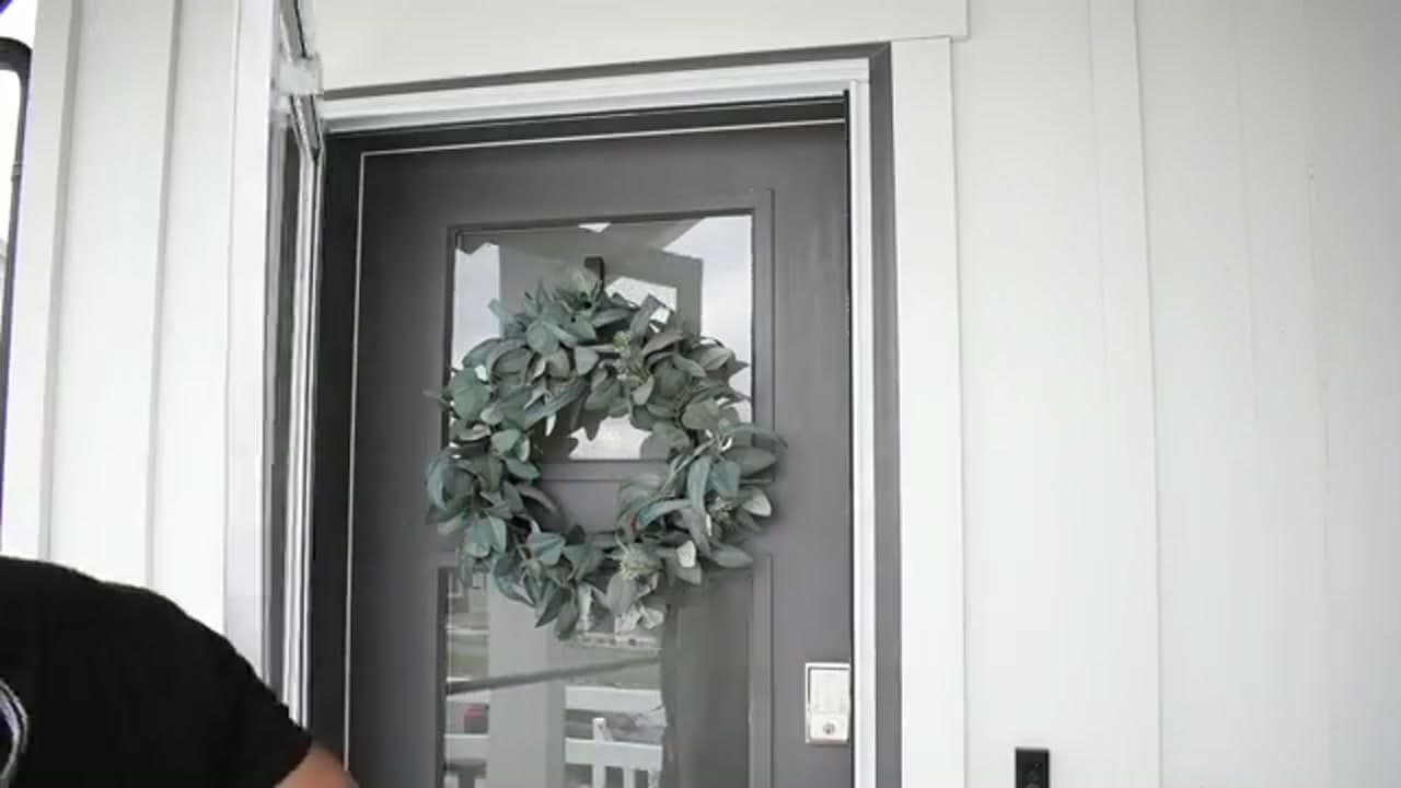 The finished result: How to Install a Screen Door
