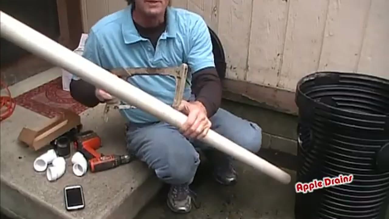 Step 4: Cut the PVC Discharge Pipe