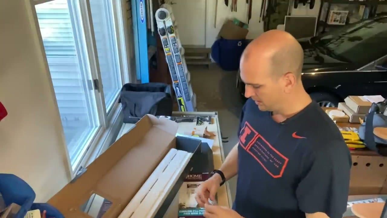 Step 2: Shake Out the Blind Before Bringing It Inside