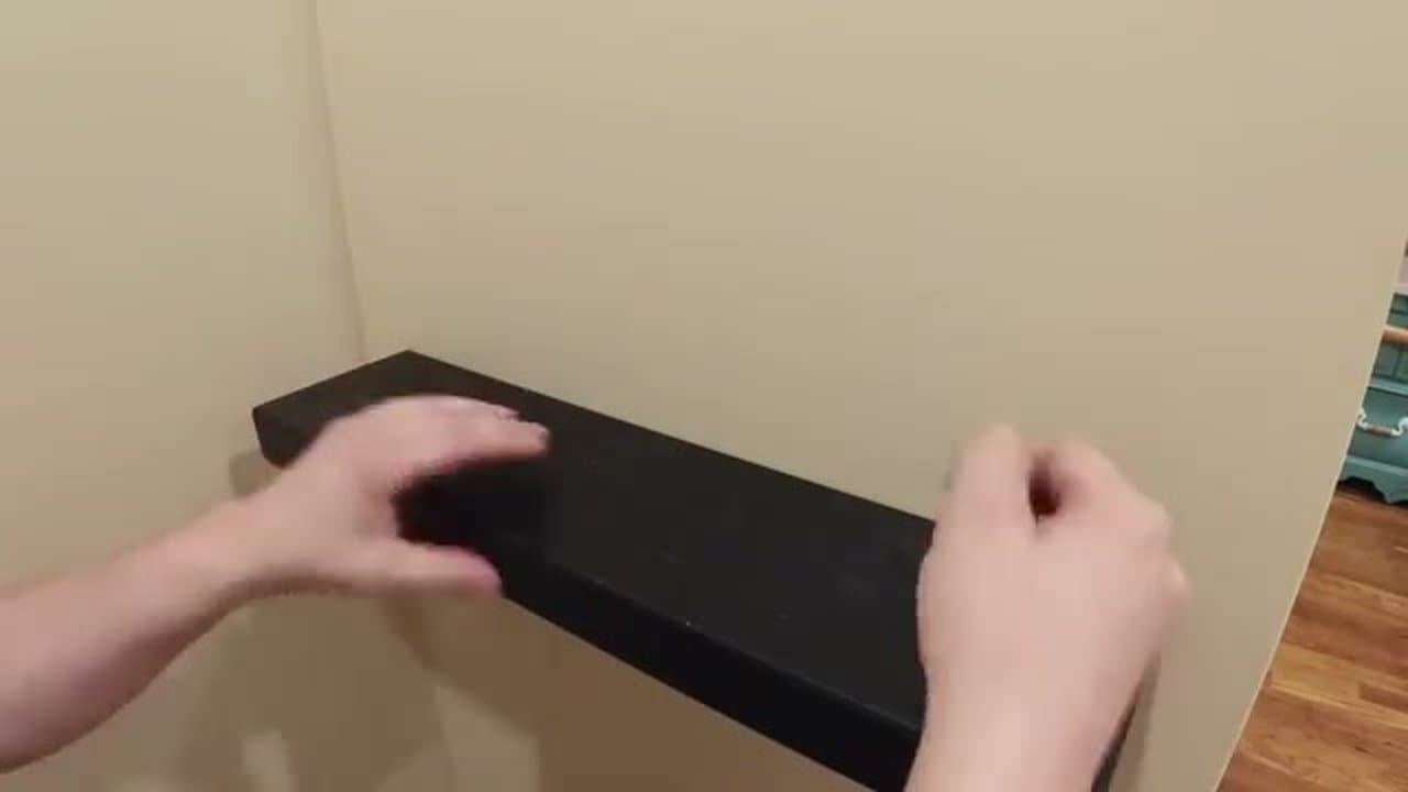 Step 9: Hang the Shelf and Adjust for a Tight Fit