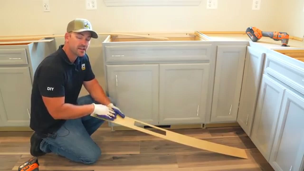 The finished result: How to Install Kitchen Cabinets