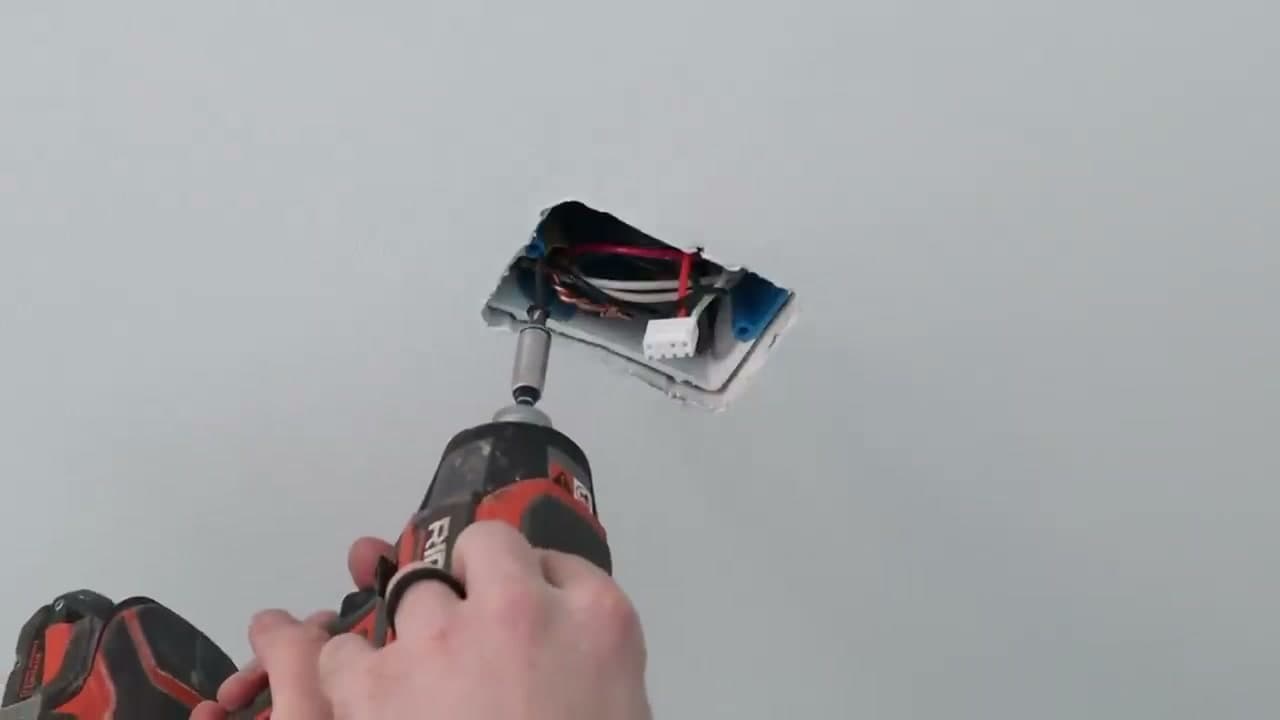 Step 6: Mount the Bracket to the Ceiling Box