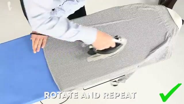 Step 6: Iron the Back and Hang