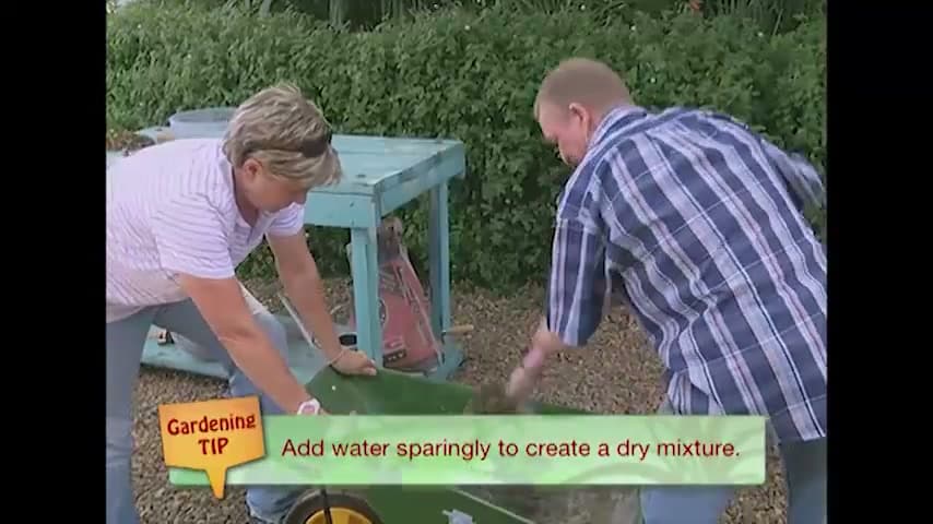Step 2: Step 2: Mix a Stiff, Dry Concrete