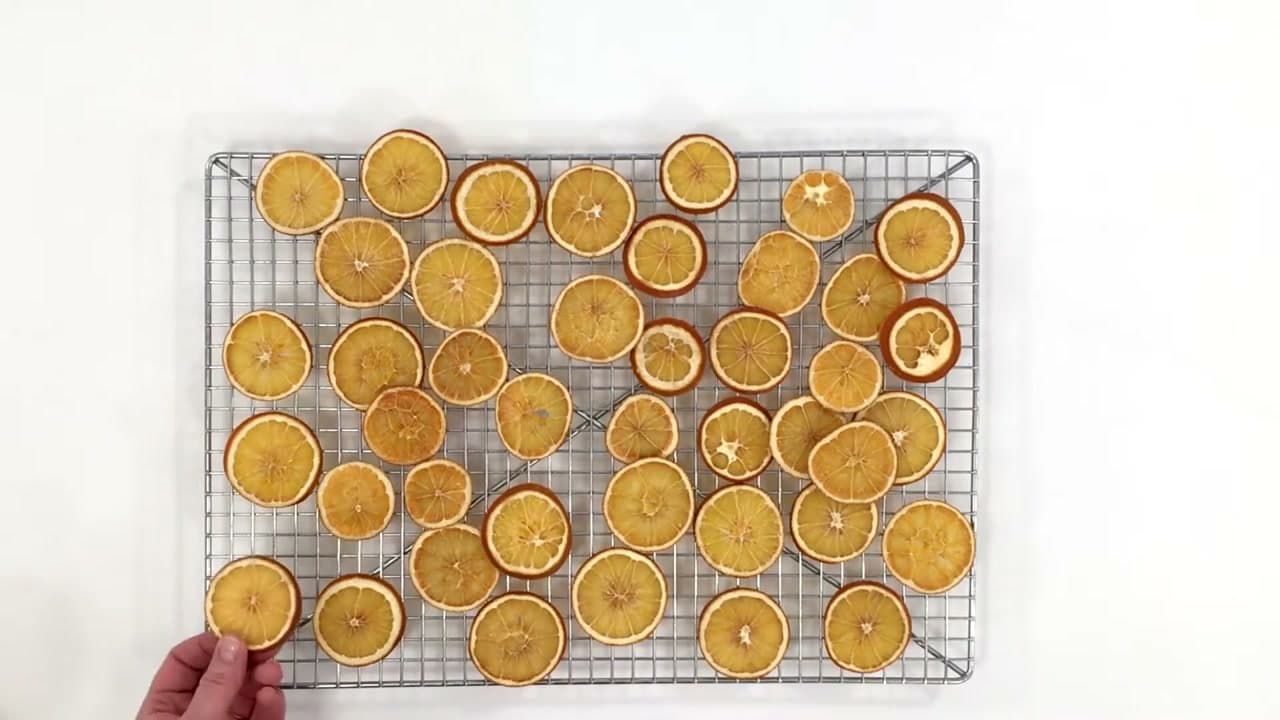 Step 5: Move the Dried Slices to a Wire Rack Overnight - How to Dry Orange Slices