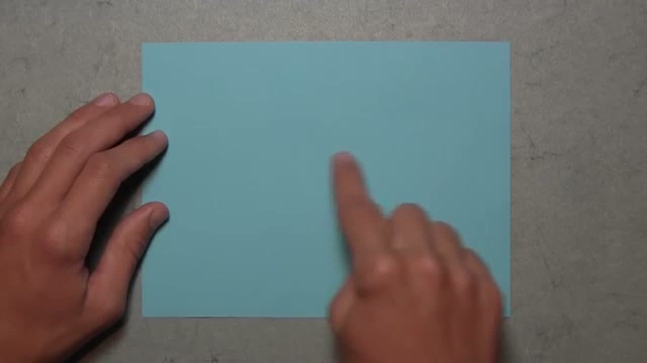 Step 1: Make Two Center Creases