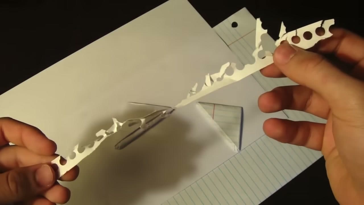 Step 2: Tear the Ragged Edge Off the Sheet - How to Make a Paper Football (Classic Triangle Fold)