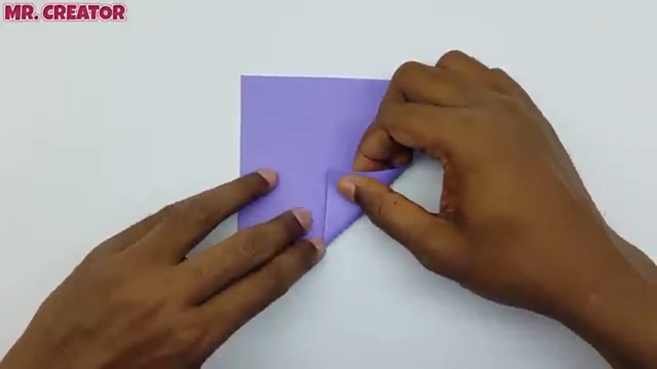 Step 2: Fold a Corner In on the Diagonal