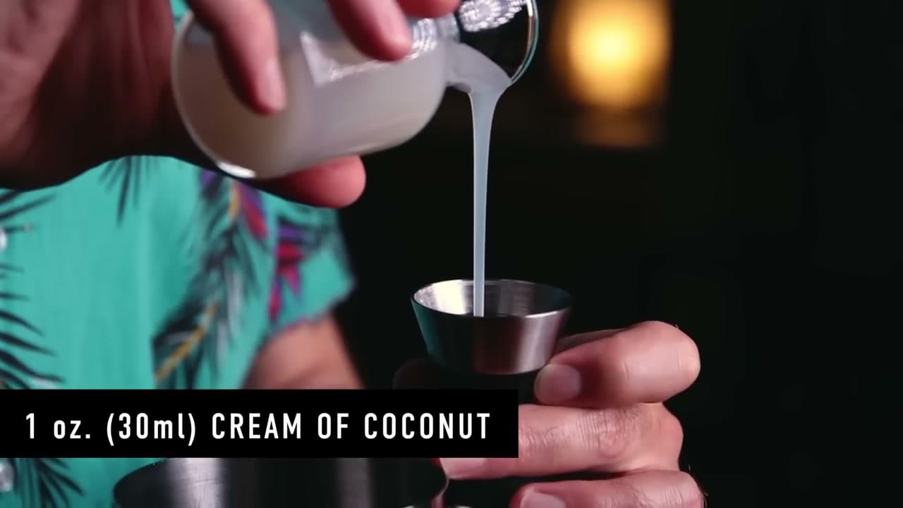 Step 3: Step 3: Add 1 oz of Cream of Coconut