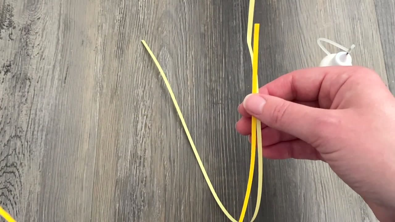 Step 2: Build a Sandwiched Yellow Strip for the Center