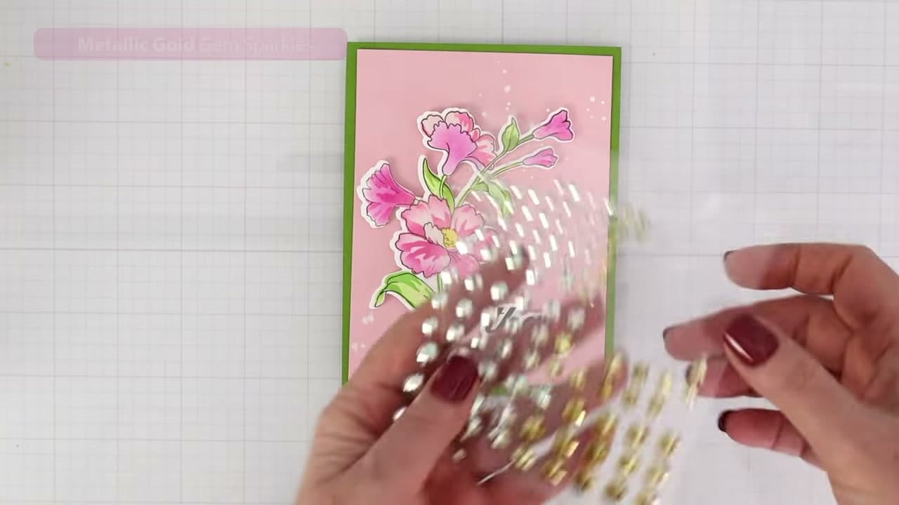 The finished result: How to Make a Thank You Card by Hand