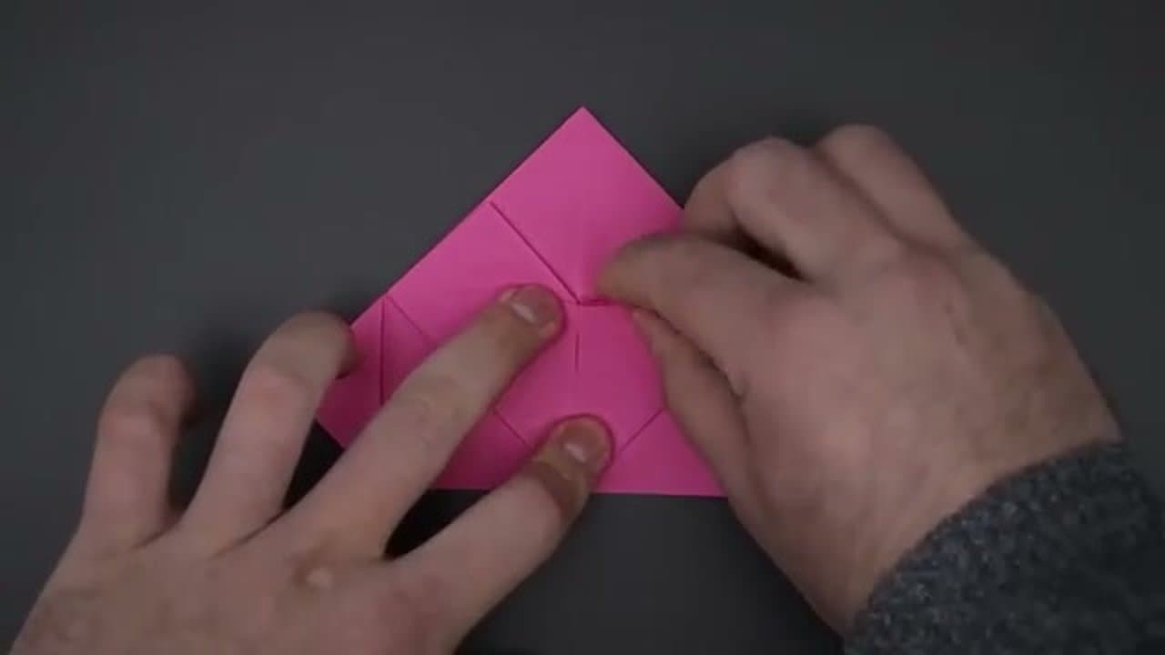 Step 5: Collapse Into a Triangle Base