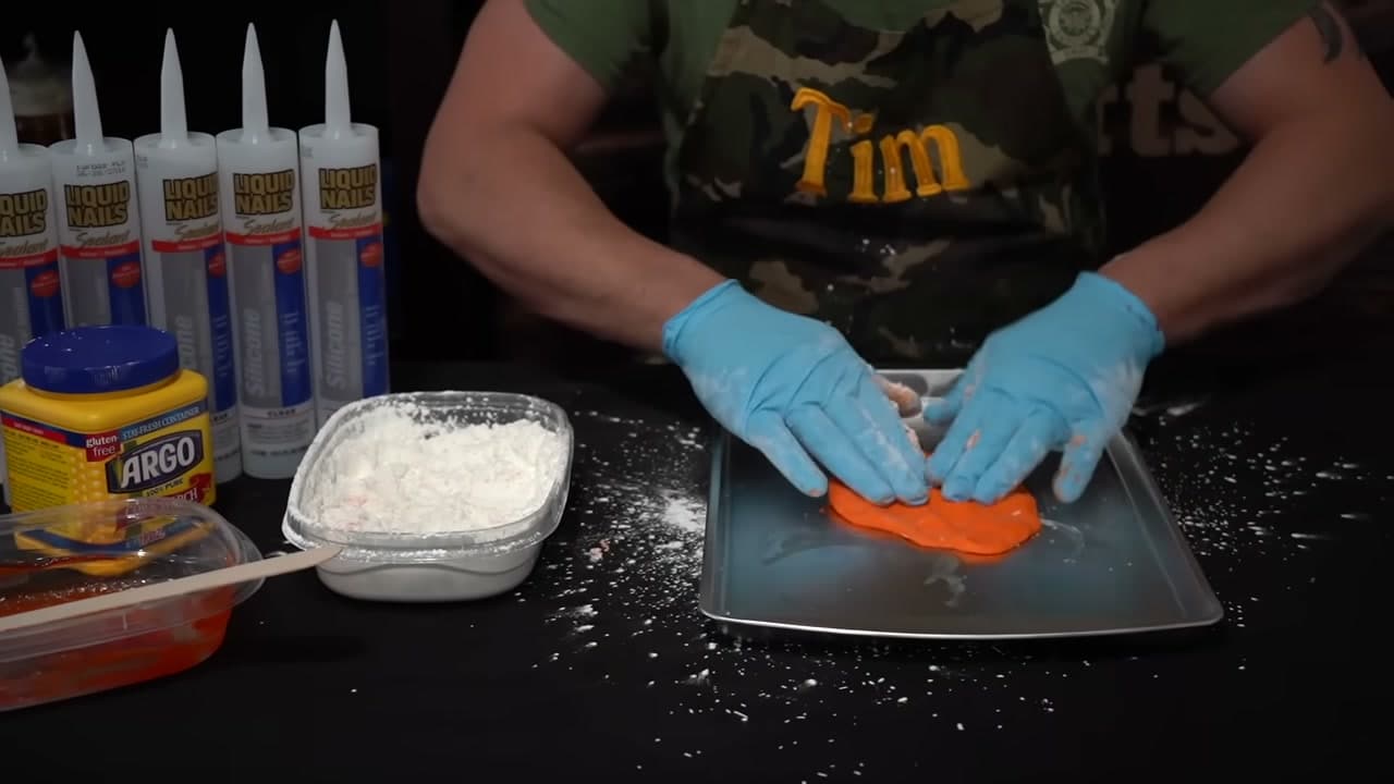 Step 7: Press the Putty Into a Slab - How to Make Concrete Molds from Household Items
