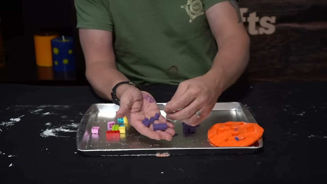 The finished result: How to Make Concrete Molds from Household Items