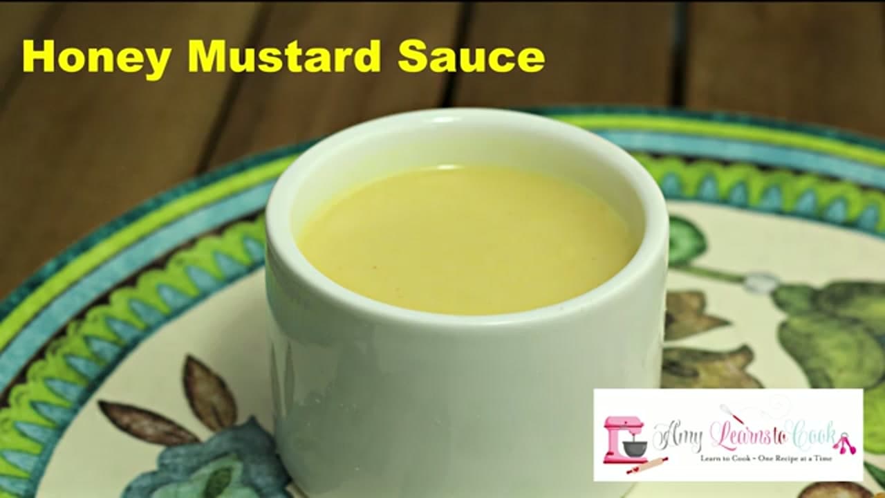 The finished result: How to Make Honey Mustard Dipping Sauce
