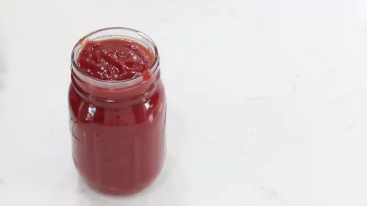 The finished result: How to Make Ketchup