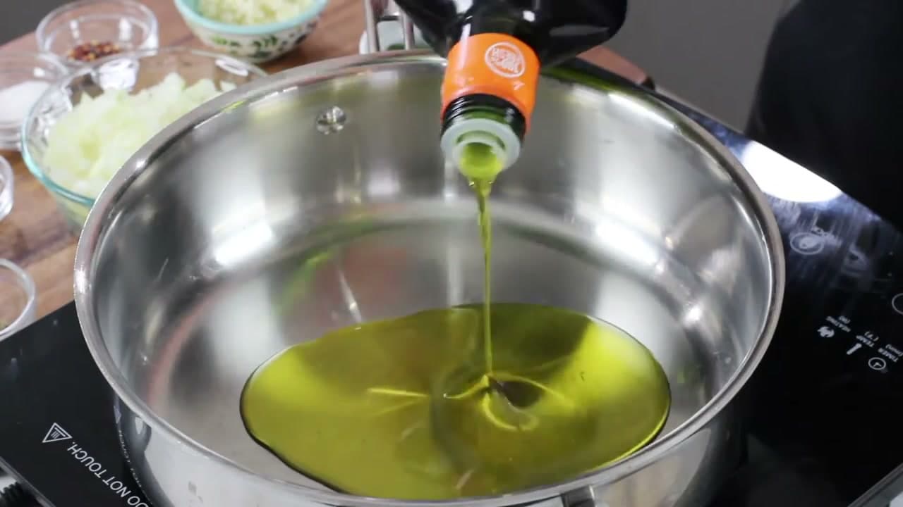 Step 1: Step 1: Heat the Olive Oil