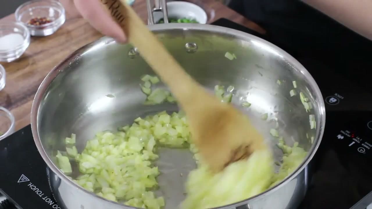 Step 3: Step 3: Cook Until Soft and Translucent