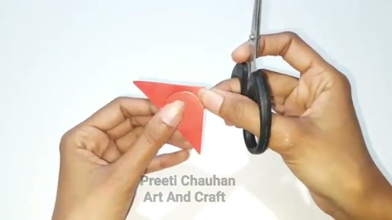 Step 2: Fold and Cut the Flower Shape