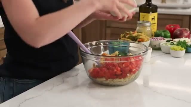 Step 3: Add the Tomatoes and Peppers