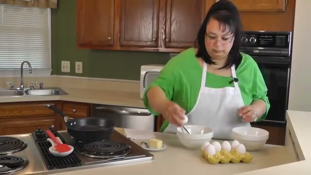 Step 1: Crack and Beat the Eggs