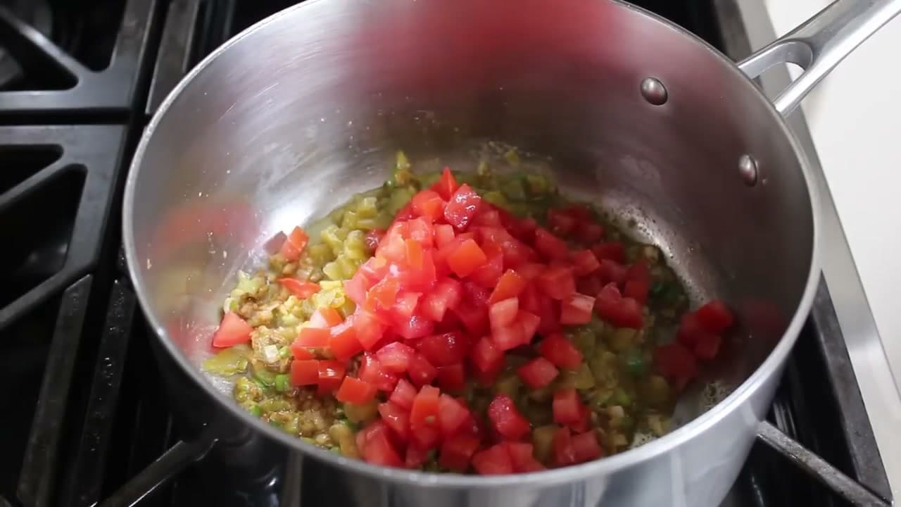 Step 4: Step 4: Add the Green Chiles and Tomato
