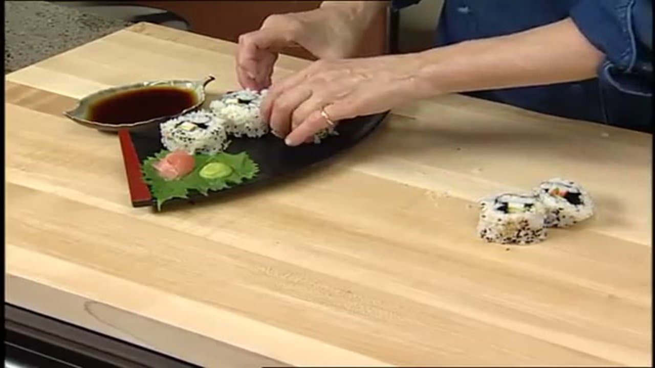The finished result: How to Make Sushi Rolls at Home