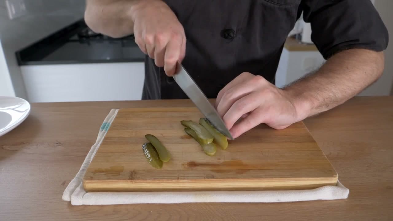 Step 1: Step 1: Dice the Pickles and Shallots