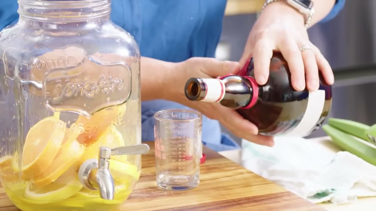 Step 3: Step 3: Add Simple Syrup and Grand Marnier