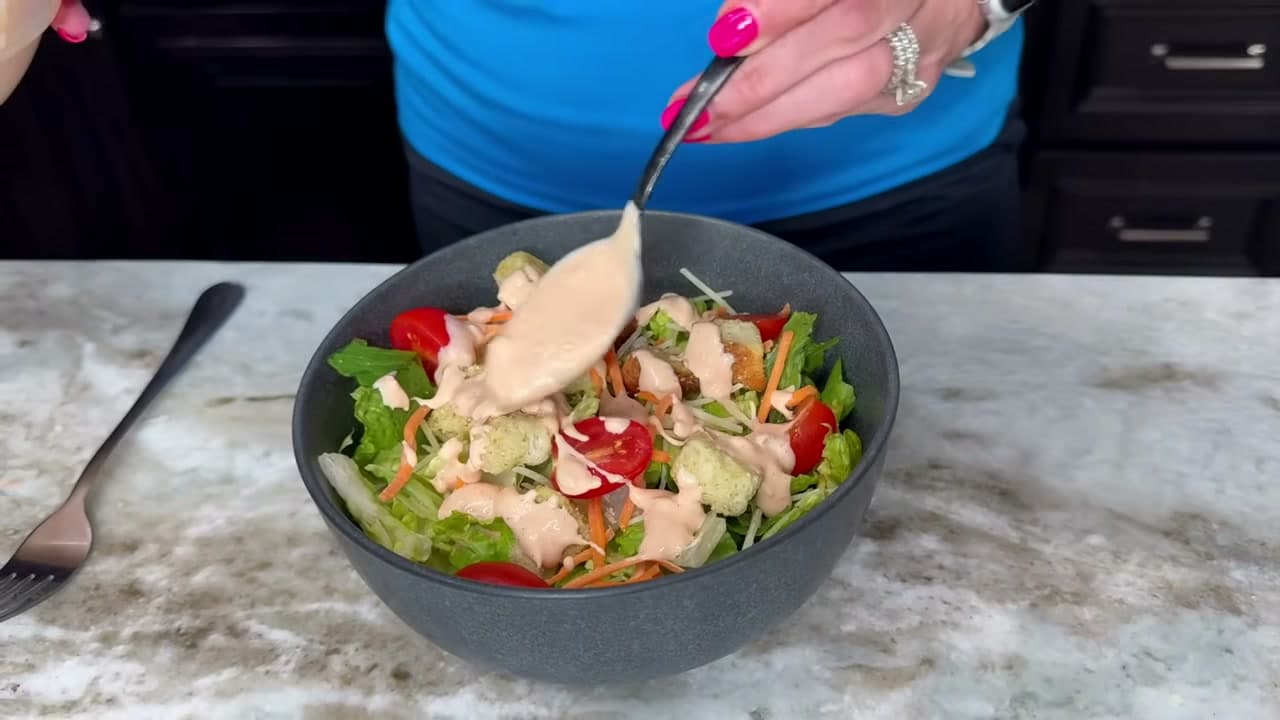 The finished result: How to Make Thousand Island Dressing