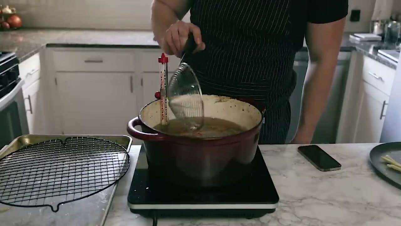 Step 8: Step 8: Second Fry at 375 Degrees - Salt While Hot