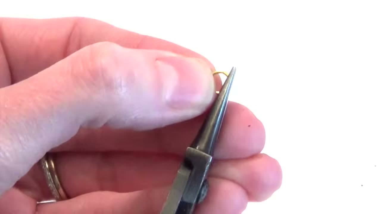 Step 2: Grip the Ring With the Opening at the Top - How to Open a Jump Ring the Right Way