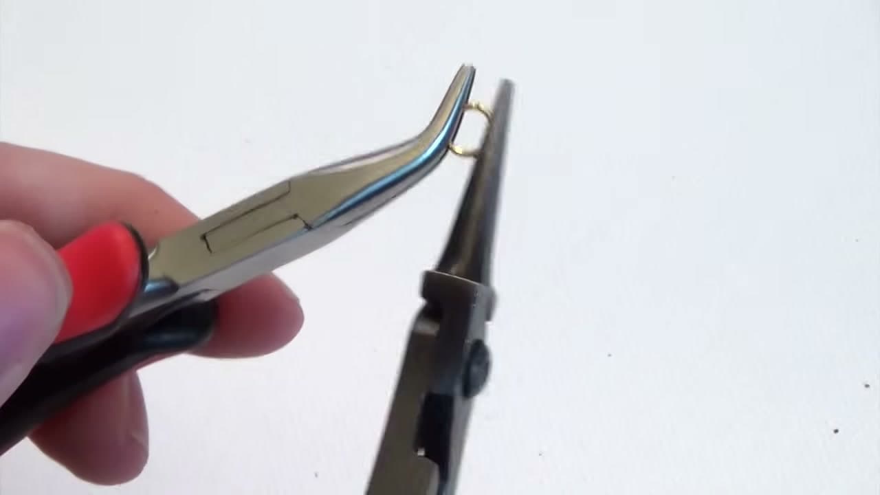 Step 3: Take the Other Side With the Second Pliers - How to Open a Jump Ring the Right Way