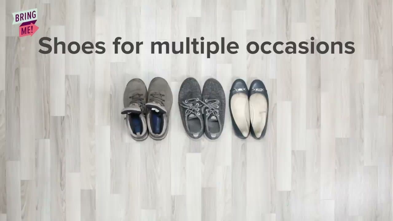 Step 1: Pick 3 Versatile Pairs of Shoes